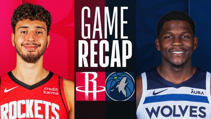Game Recap: Timberwolves 111, Rockets 90