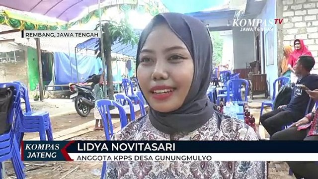 Masih Pakai Baju Pengantin, Anggota KPPS Dilantik