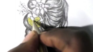 Hair Rendering _ Using Pencils _ Part 1