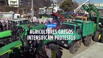 Agricultores gregos deixam Salónica e voltam aos bloqueios na estrada