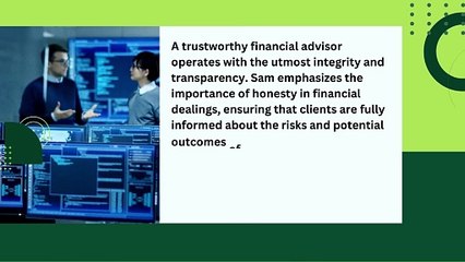 Sam Higginbotham Shares Top 5 Qualities of a Trustworthy Financial Advisor