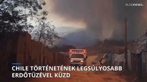 Több tucat tűzfészket nem tudnak megközelíteni a chilei tűzoltók