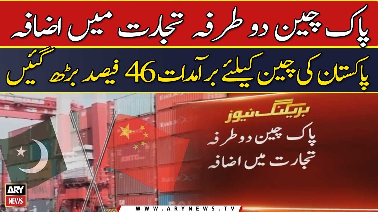 Pakistan’s exports to China up by 46pc in 7 months