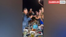 Mehmet Ali Erbil, kendisinden 40 yaş küçük sevgilisi ve ailesiyle yemekte