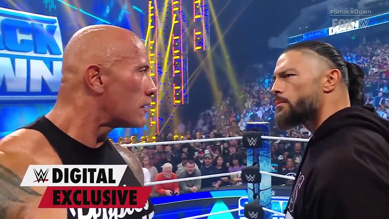 Rock and Roman Reigns face-off after SmackDown goes off the air!: SmackDown exclusive, Feb. 2, 2024