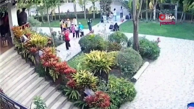 Tayland'da yürekleri ağza getiren olay! Poz verdikleri sırada çöken balkonda 13 kişi yaralandı