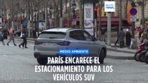 París aprueba en votación encarecer el estacionamiento para los vehículos SUV