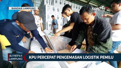 KPU Bandar Lampung Percepat Pengemasan Logistik Jelang Pemilu