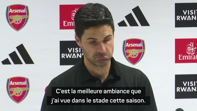 23e j. - Arteta : “Une performance incroyable de la part des joueurs et de notre public”