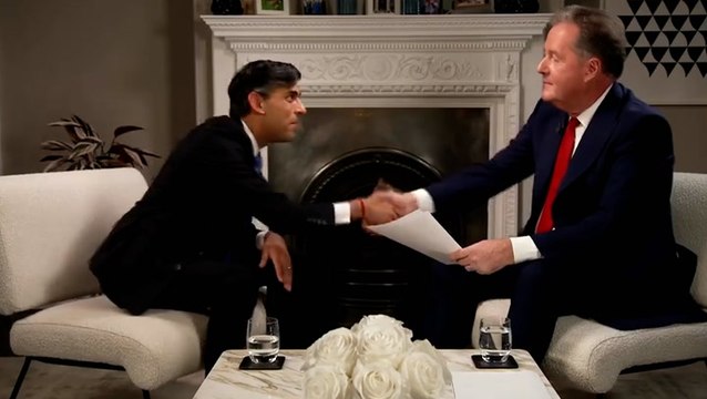 Rishi Sunak and Piers Morgan bet £1,000 on Rwanda flights leaving before next election