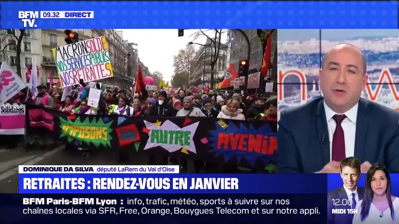 Interview de Dominique Da Silva sur la réforme des retraites - BFMTV - 24.12.2019