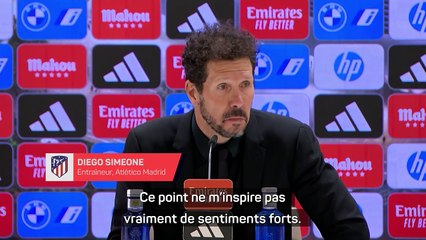 Simeone : “Un nul mérité dans un match loin d’être passionnant”