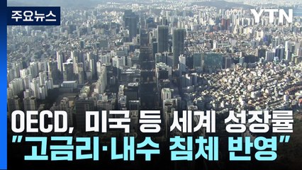 OECD, 미국 등 세계 성장률 올리고 한국은 내려 ...왜? / YTN