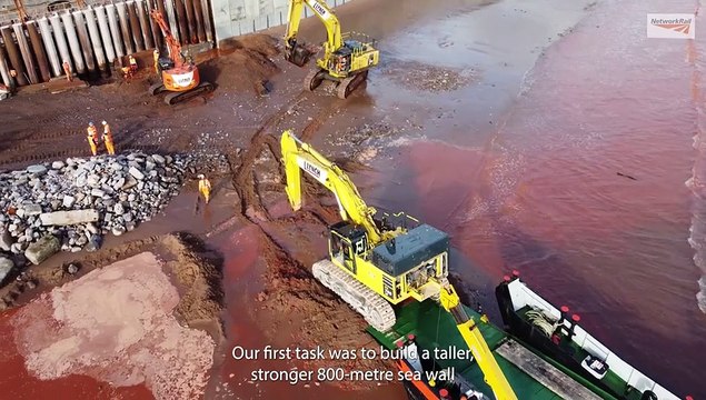 Dawlish storm 2014 - aerial images of the devastation from Network Rail