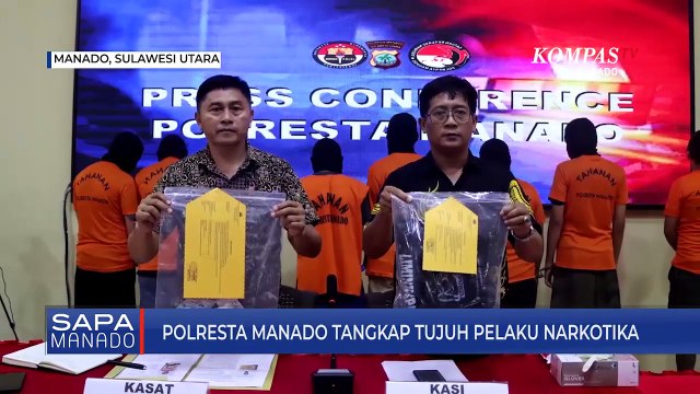 Polresta Manado Tangkap 7 Pelaku Narkotika Sepanjang Januari 2024