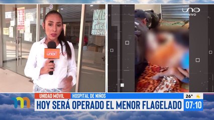 Hoy será operado el menor flagelado