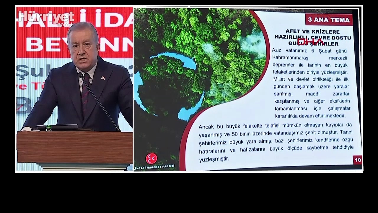 MHP, seçim beyannamesini açıkladı... 'Cumhur İttifakı seçimde büyük bir başarı gösterecek'