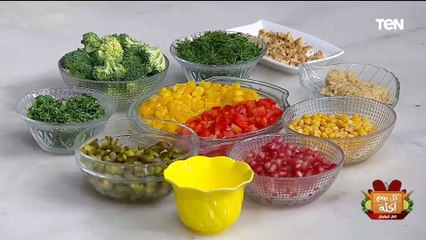 طريقة عمل سلطة البروكلي بالرمان مع الشيف فيفيان