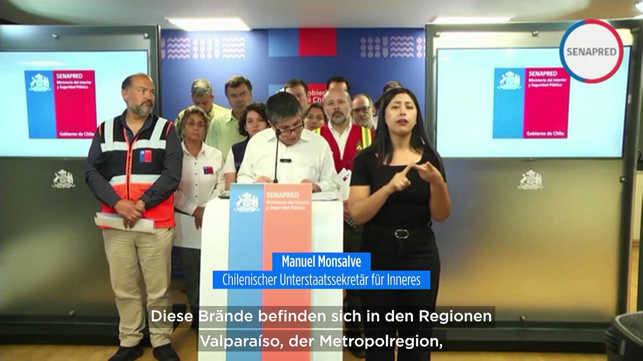 Schwere Brände in Chile: 112 Tote in drei Tagen