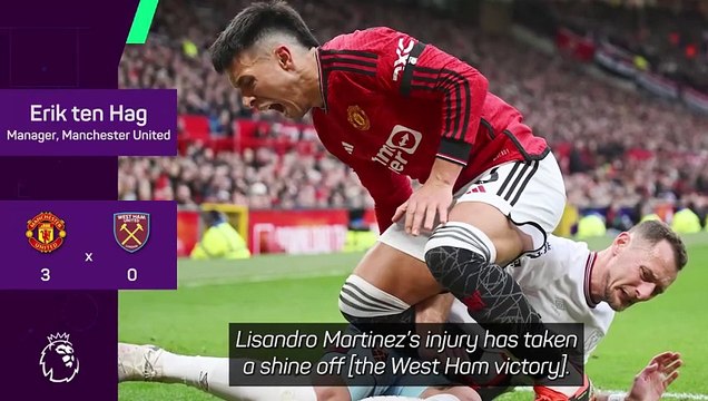 Lisandro Martinez injury 'a personal disaster' - Ten Hag