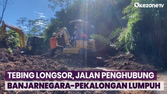 Tebing Longsor, Jalan Penghubung Banjarnegara-Pekalongan Lumpuh Total