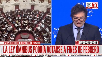 La ley ómnibus podría sancionarse a fines de febrero