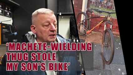 Machete-wielding thug stole my son's bike