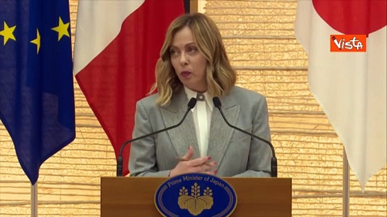 Meloni a Tokyo: "Con Kishida progetti concreti in molti settori"