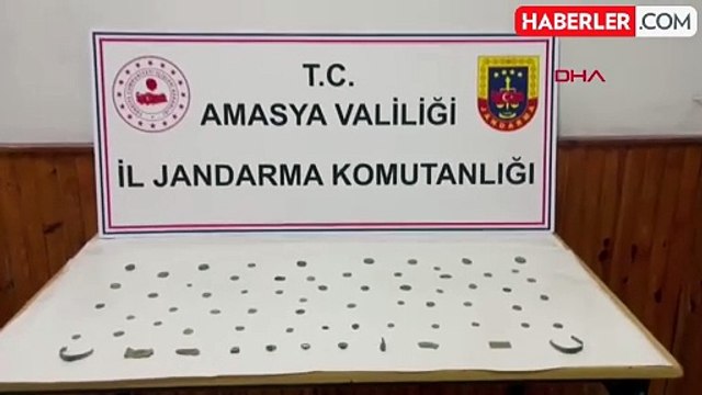 Amasya'da Tarihi Eser Kaçakçılığı Operasyonu: 56 Sikke ve 9 Tarihi Obje Ele Geçirildi