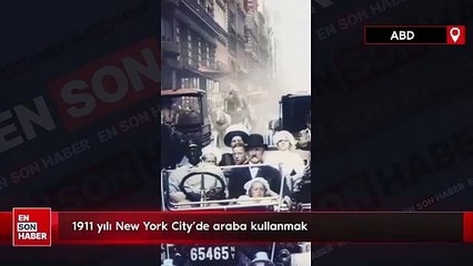 1911 yılı New York City'de araba kullanmak