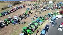 La protesta dei trattori, il video della manifestazione a Pesaro