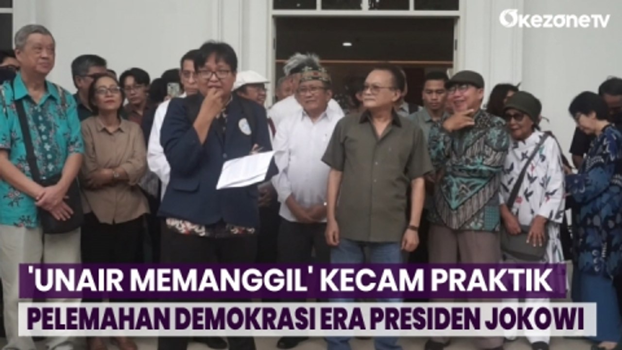 Aksi Unair Memanggil Kecam Praktik Pelemahan Demokrasi Era Presiden Jokowi