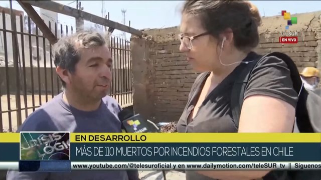 Habitantes de Viña del Mar, Chile, perdieron sus hogares por los incendios