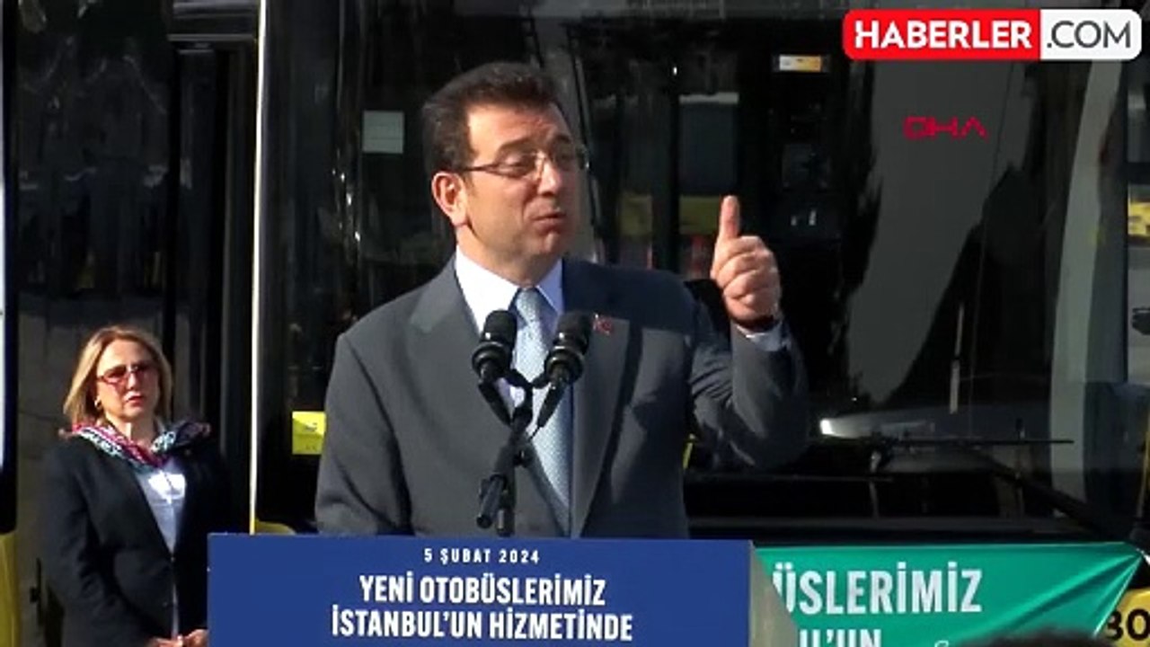 İBB Başkanı İmamoğlu, İETT'nin yeni otobüslerinin tanıtımında konuştu
