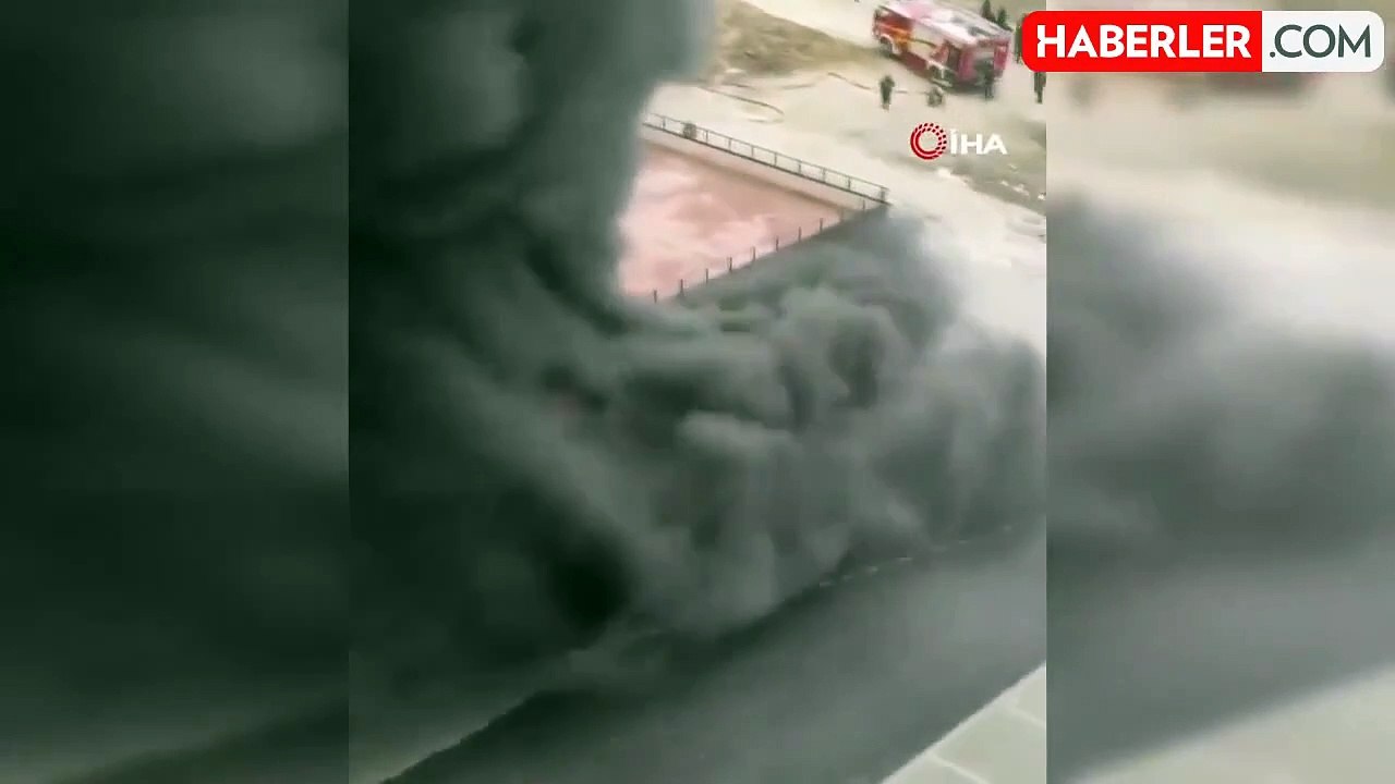 Ankara'da lastik dükkanında çıkan yangın korkuttu