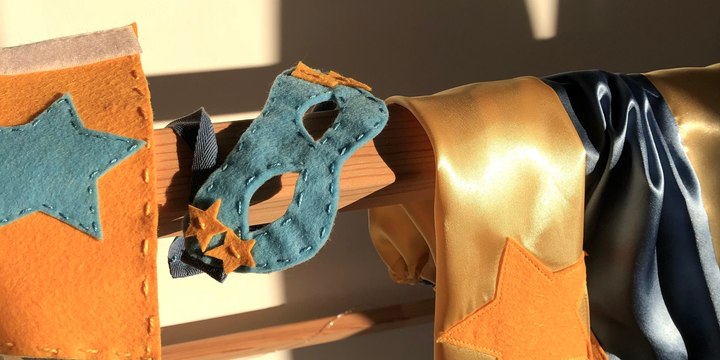 Tutoriel coudre déguisement super-héros pour Mardi Gras