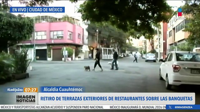Continúa el retiro de terrazas sobre banquetas en la alcaldía Cuauhtémoc