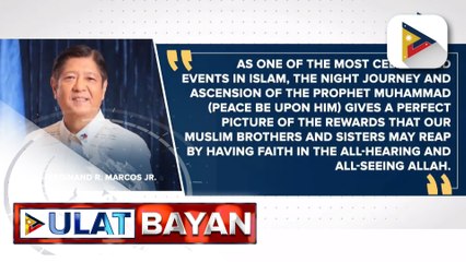 PBBM, nakiisa sa mga Muslim sa pagdiriwang ng Isra Wal Mi'raj