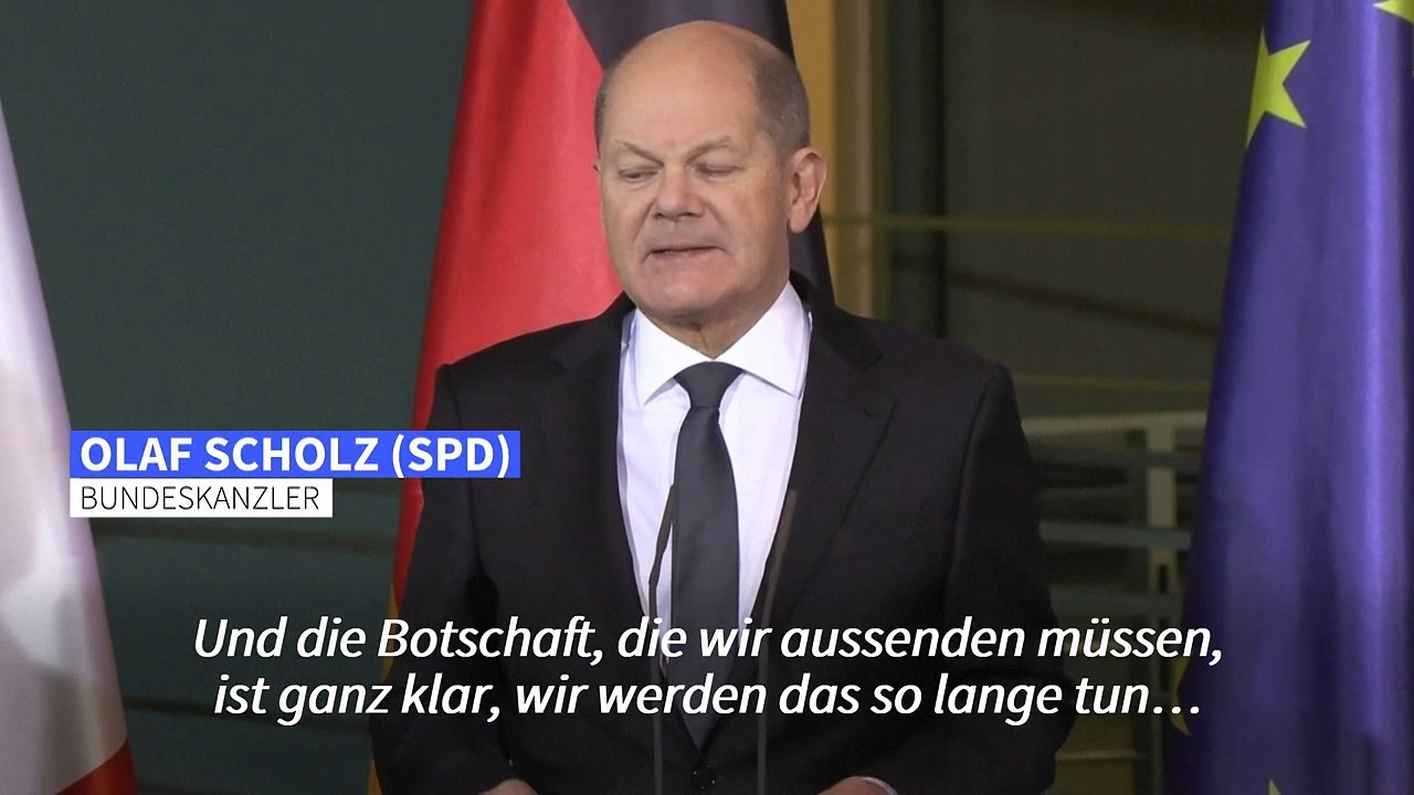 Scholz zu Ukraine-Unterstützung: Putins Rechnung wird nicht aufgehen