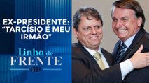 Bolsonaro fala sobre troca de afagos entre Tarcísio e Lula | LINHA DE FRENTE