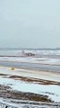 Avião derrapa em pista com gelo na Lituânia