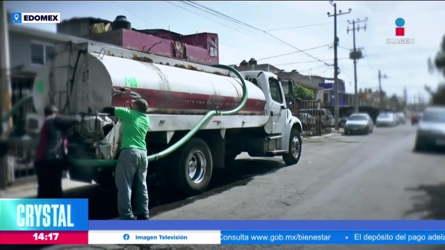 Vecinos del Estado de México esperan con ansias la llegada de pipas de agua