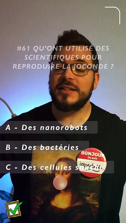 INCROYABLE ! Des scientifiques ont reproduit La Joconde avec...