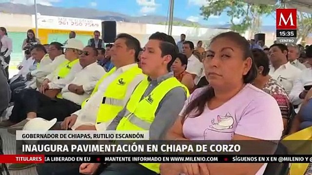 Rutilio Escandón inaugura pavimentación del Boulevard de Jardines del Grijalva, Chiapas