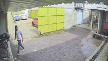 Câmera flagra furto de bicicleta dentro de empresa no Bairro Parque São Paulo