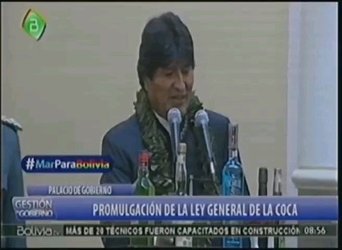 COCA MARIANI ET LE PRÉSIDENT DE BOLIVIE EVO MORALES