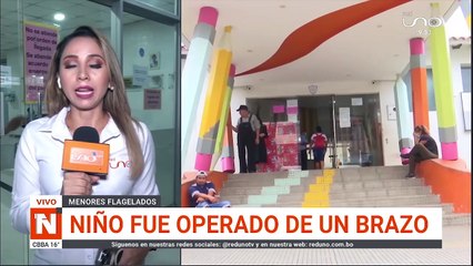 niño fue operado de un brazo