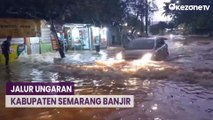 Hujan Deras, Jalur Ungaran Kabupaten Semarang Terendam Banjir Setinggi 70 Cm