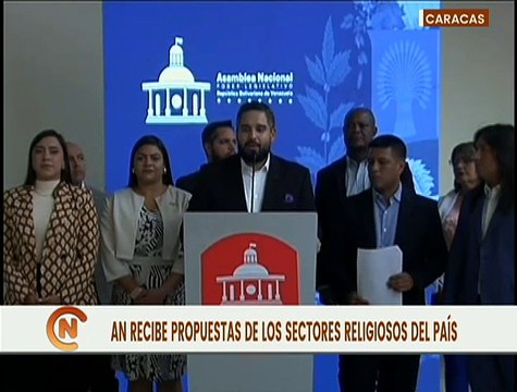 Voceros de distintas religiones entregan propuestas a la mesa de diálogo establecida por la AN