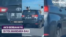 Viral! Aksi Nekat Dua Pemuda Ugal-Ugalan di Tol Mandara Bali